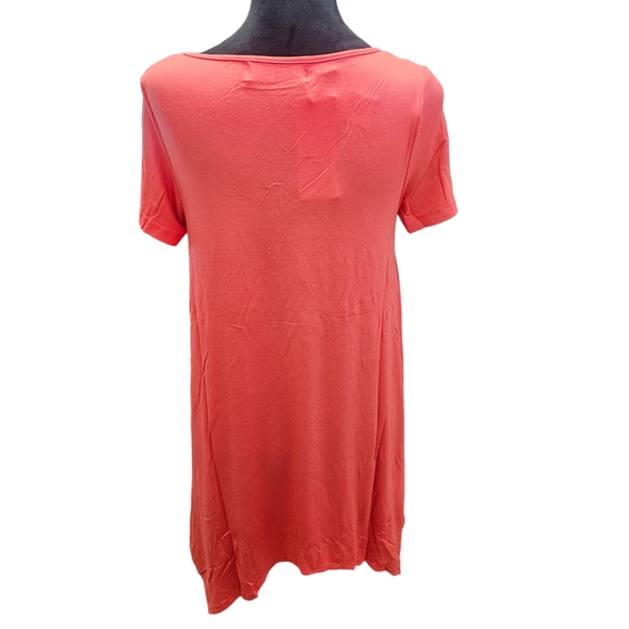 NWT Short Sleeve Swing V-Neck Tunic Top Dress Cherry Tomato Small - Picture 6 of 6
